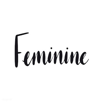 Feminine word typography style vector | Free stock vector - 517782