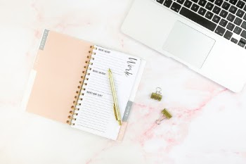Feminine Workspace Flat Lay