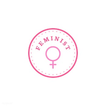 Feminist circle emblem badge illustration | Free stock vector - 463416
