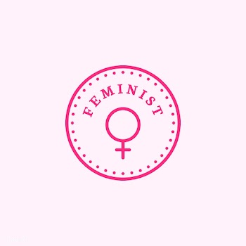 Feminist circle emblem badge illustration | Free stock vector - 463447