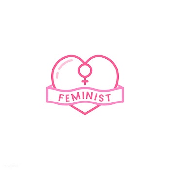 Feminist heart emblem badge illustration | Free stock vector - 463390