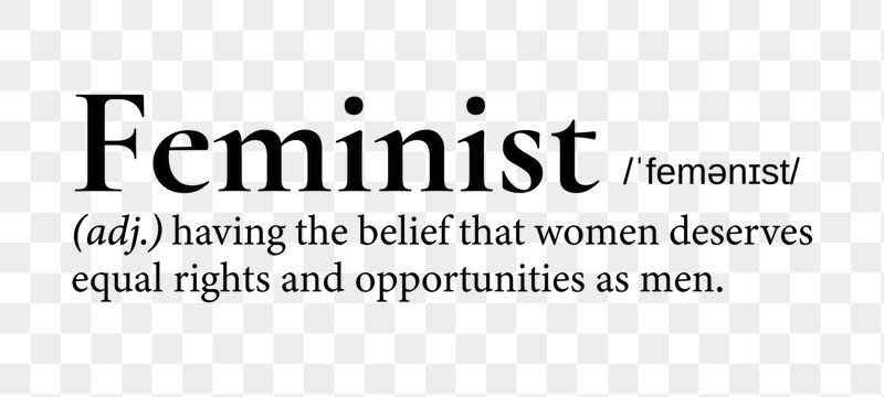 Feminist png dictionary word sticker, | Free PNG - rawpixel