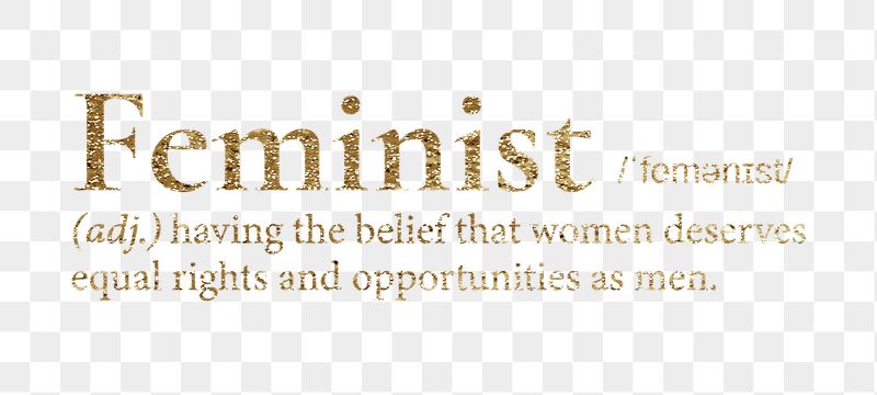 Feminist png dictionary word sticker, | Free PNG - rawpixel