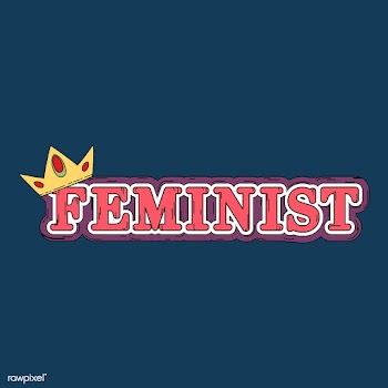 Feminist with a crown vector | Free stock vector - 487624