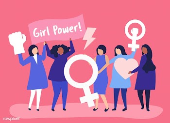 Feminists supporting gender equality with a p.. | Free stock vector - 478239
