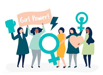 Feminists supporting gender equality with a p.. | Free stock vector - 478539