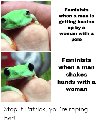 Feminists When a Man Is Getting Beaten Up by a Woman With a Pole ...