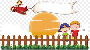 Fence Cartoon Illustration - Cartoon Children 