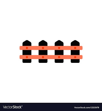 Fence icon vector image