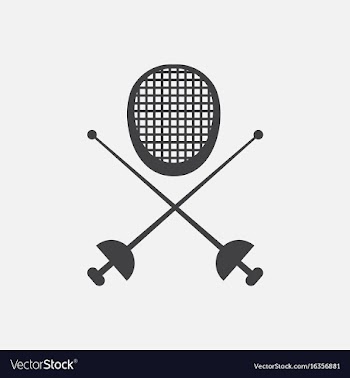 Fencing equipment vector image