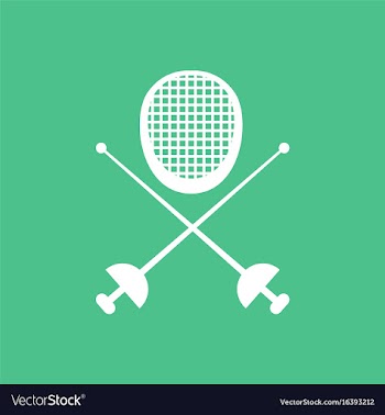 Fencing equipment vector image