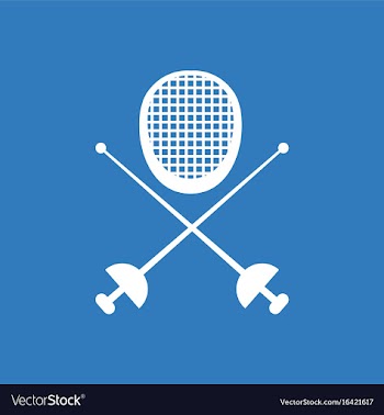 Fencing equipment vector image