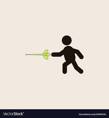 Fencing player fencer swordsman athletes vector image