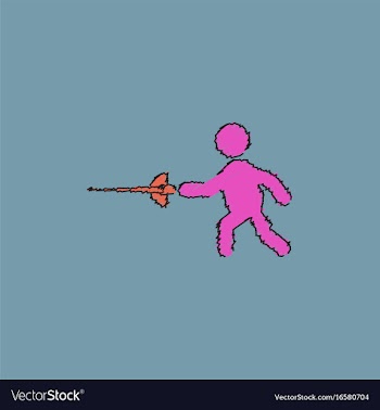 Fencing player fencer swordsman athletes vector image