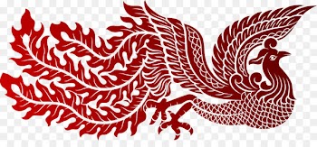 Fenghuang Phoenix Chinese dragon Illustration - Phoenix Silhouette 