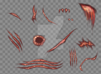 feral-heart - 40 point scar pack by technicolor-canvases on DeviantArt
