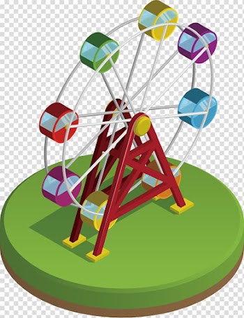 Ferris wheel , color Ferris wheel transparent background PNG clipart