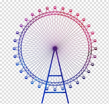 Ferris wheel illustration, London Eye Big Ben Drawing, Colorful windmill transparent background PNG clipart