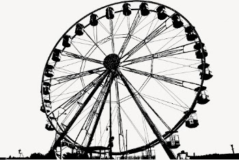 Ferris wheel silhouette background, amusement | Free Photo - rawpixel