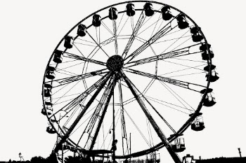 Ferris wheel silhouette background, amusement | Free PSD - rawpixel