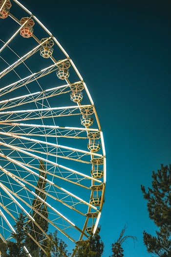 Ferris Wheel Under Blue Sky