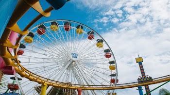 Ferris Wheels Under Blue Sky