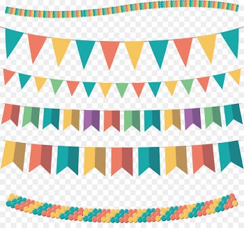 Festival Flag - Vector color flag 