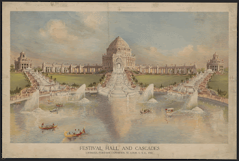 Festival hall and cascades, Louisiana | Free Photo - rawpixel