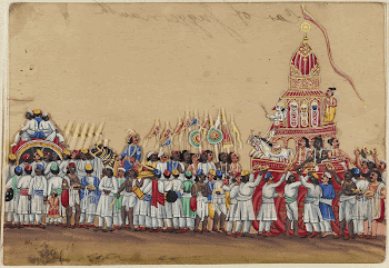 Festival with temple cart during 19th | Free Photo - rawpixel