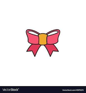 festive bow creative icon multicolor line from