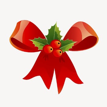 Festive Christmas ribbon clipart, collage | Free PSD - rawpixel
