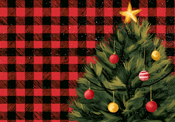 Festive Christmas Tree Illustration