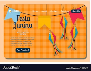 festive festa junina landing page template