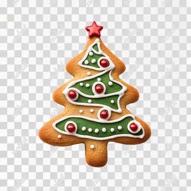 Festive Gingerbread Christmas Tree Delight