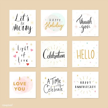Festive greeting cards | Free stock vector - 566643