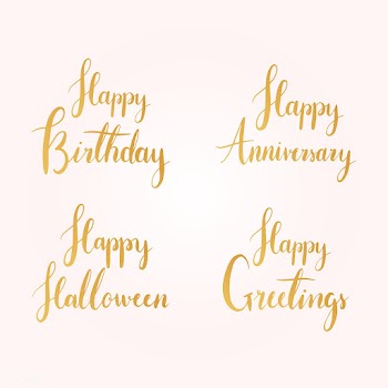 Festive greetings typography style vector set | Free stock vector - 517564