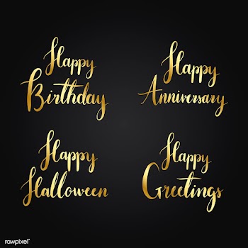 Festive greetings typography style vector set | Free stock vector - 517570