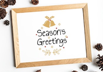 Festive seasons greetings design mockup | Free stock psd mockup - 516304