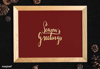 Festive seasons greetings design mockup | Free stock psd mockup - 516382