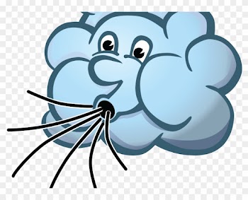 Fetching Cloud Blowing Wind Clip Art - Fetching Cloud Blowing Wind Clip Art