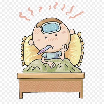 Fever Illness Illustration - baby illustration fever 