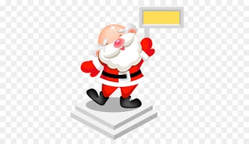 fictional character christmas ornament figurine santa claus - Santa sign 