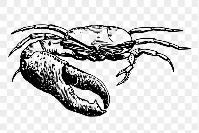 Fiddler crab png sticker, vintage | Free PNG - rawpixel