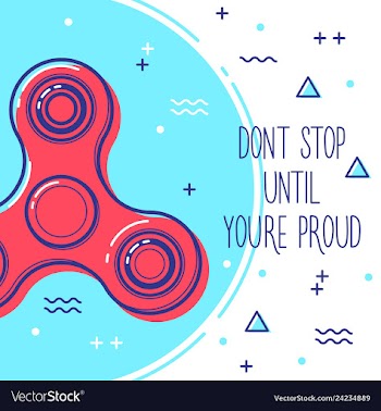 Fidget spinner vector image