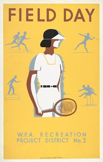 Field day--WPA recreation project, Dist. | Free Photo Illustration - rawpixel
