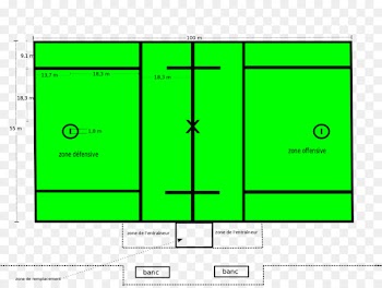 Field lacrosse Jorkyball Beach volleyball - terrain 