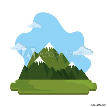 field landscape scene icon