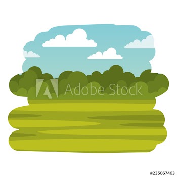 field landscape scene icon