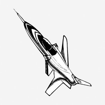 Fighter jet clipart, vehicle vintage | Free Vector - rawpixel