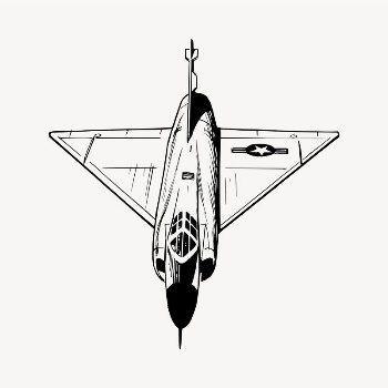 Fighter jet drawing, vintage illustration | Free PSD - rawpixel